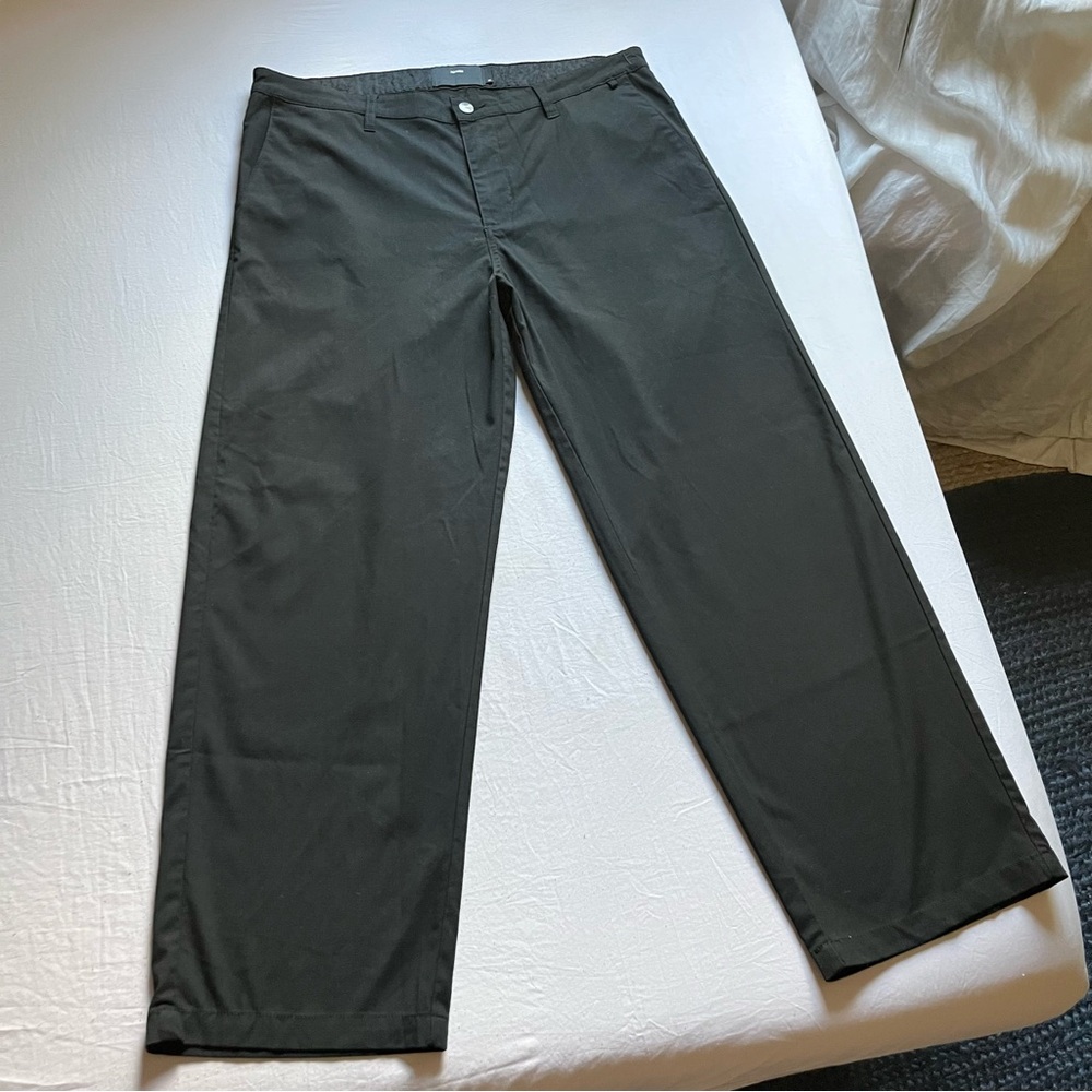 FORMER‎ black wide straight leg pants